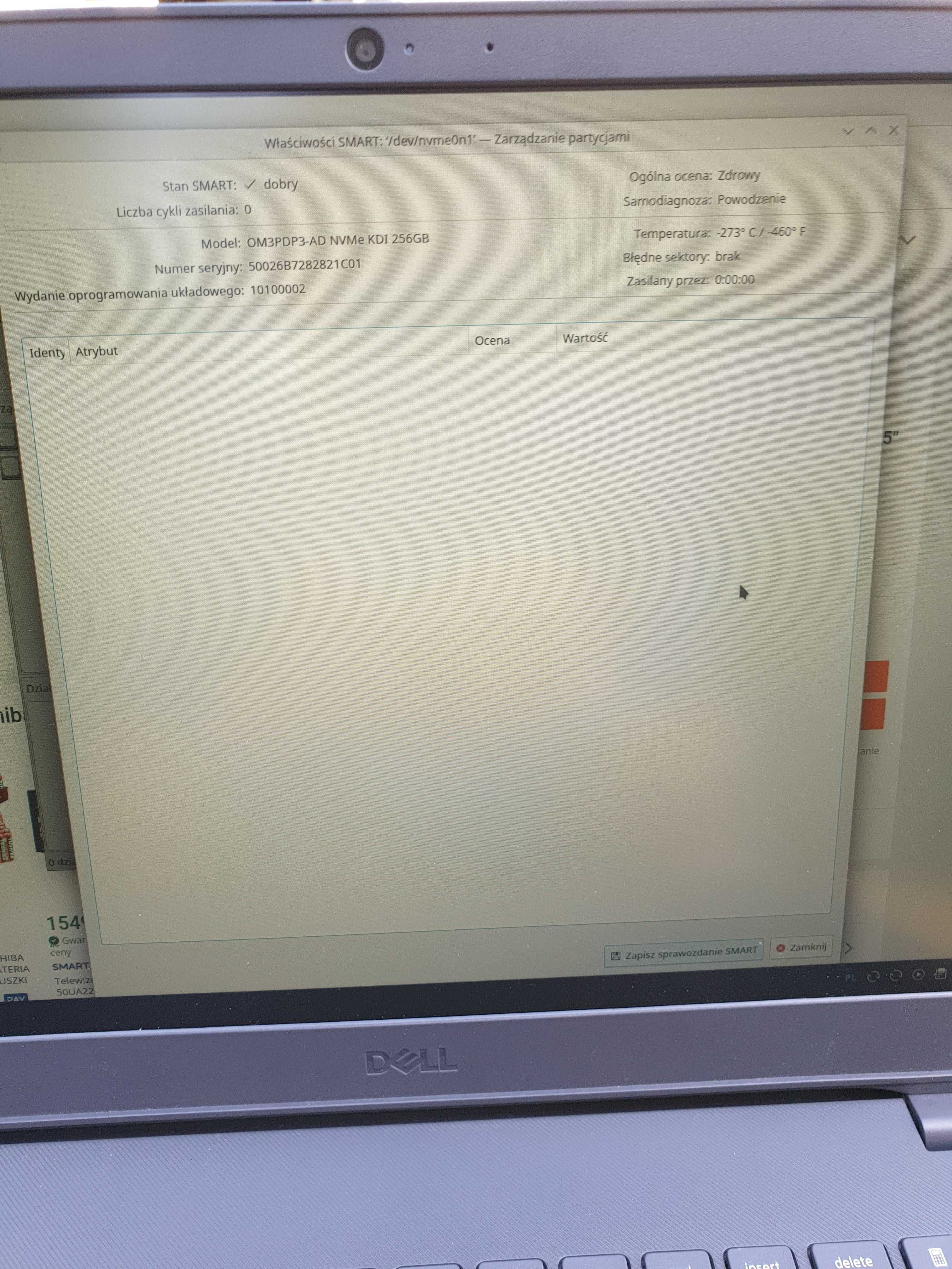 Dysk ssd m.2 256GB kingston