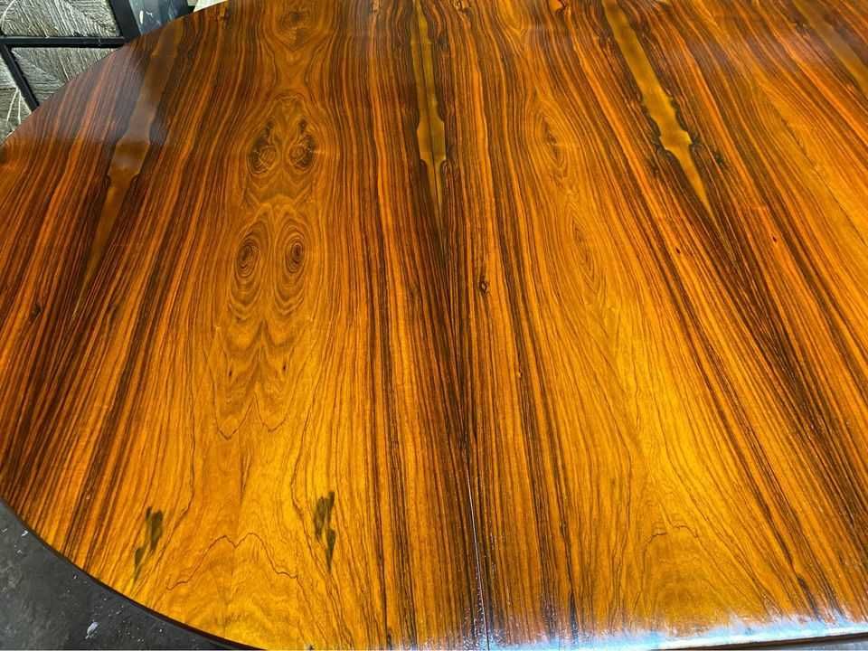 Grande mesa jantar Pau santo Dinamarquesa 275x120x76cm