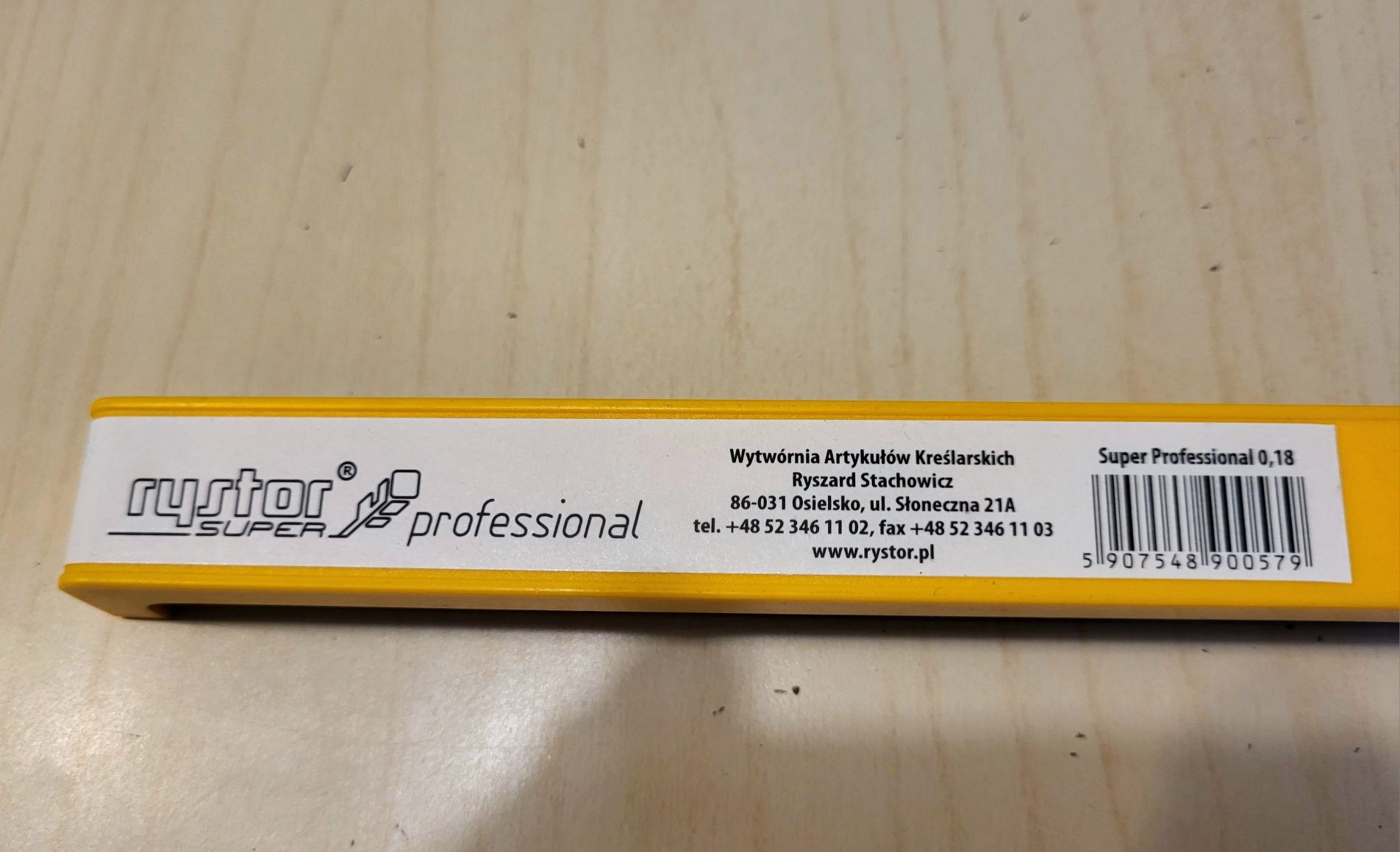 Rapidograf, pisak kreślarski Super Professional, Rystor 0,18 mm nowy