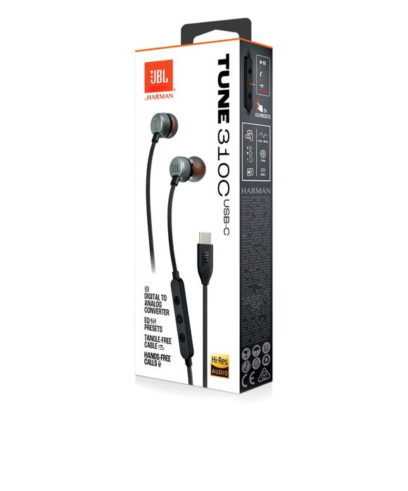 Słuchawki dokanałowe JBL Tune 310 USB-C  Czarny