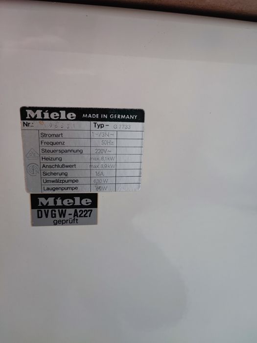 Miele Mielabor G7733 automatic