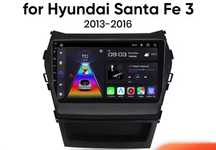 Rádio 9" Android Hyundai Santa Fe 3 Ix45 de 2013-16 Carplay GPS Wi-Fi