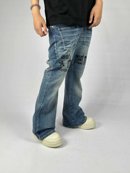 ARCHIVE Flared джинси faded джинсы синие сині клеш кльош архив S M L