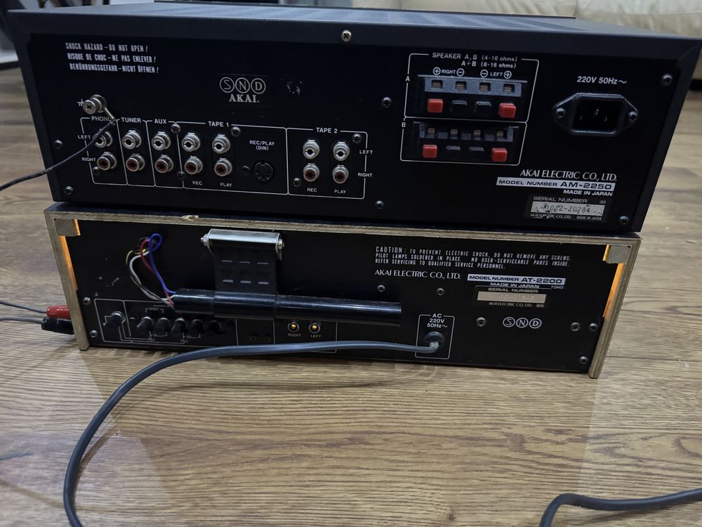 Akai AM2250 i AT 2200 Tuner i wzmacniacz