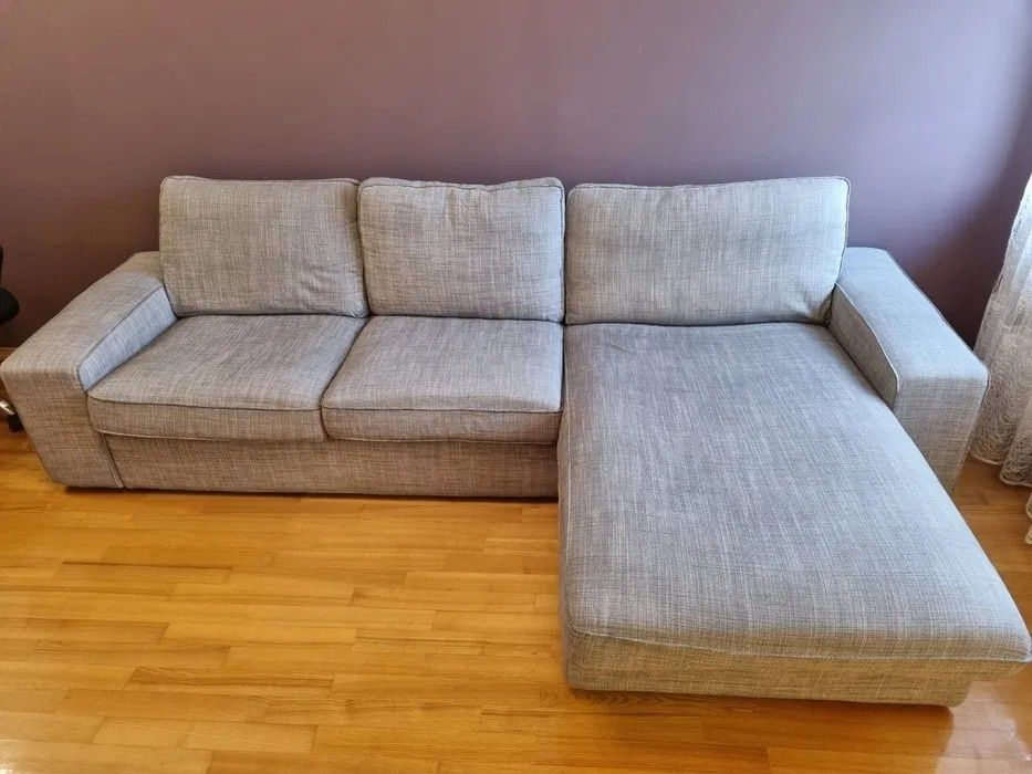 Sofa 4-osobowa z szezlongiem