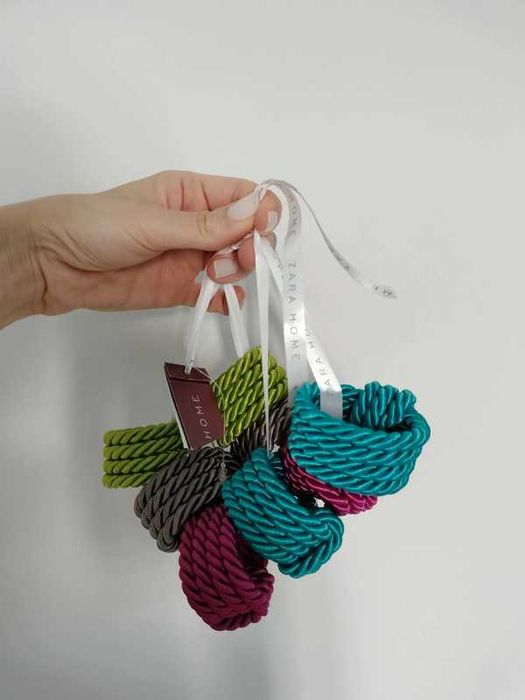 Conjunto de 8 argolas para guardanapos Zara Home (novo, com etiqueta)