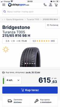 Opony letnie BRIDGESTONE Turanza