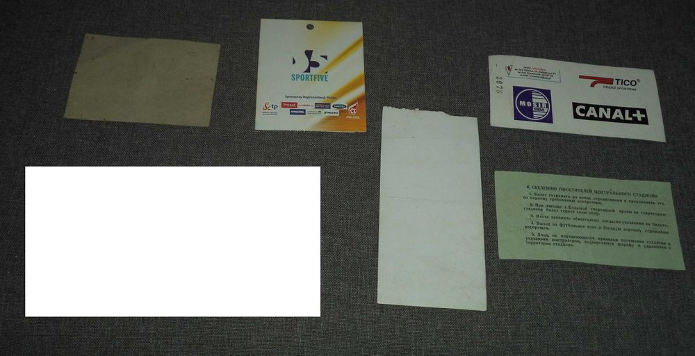 Polska  Bilet wstępu na mecz piłka nożna siatkówka 21 sztuk