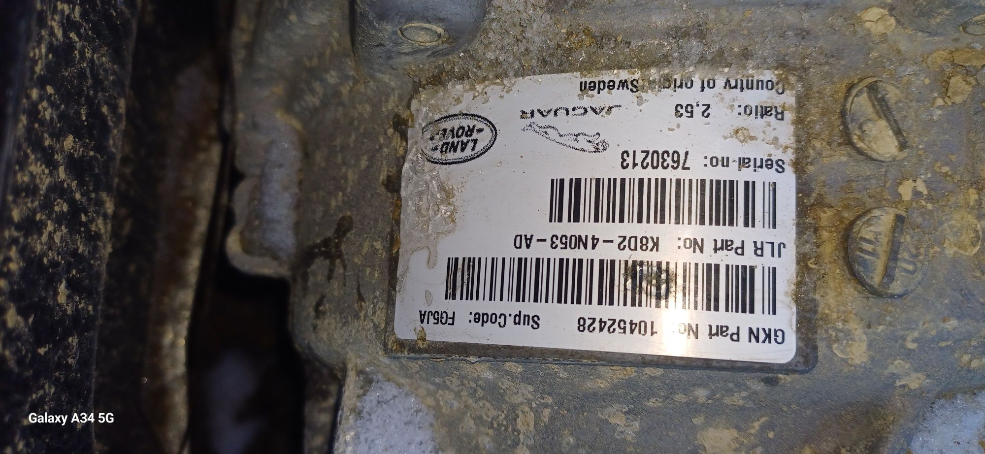 Zawieszenie tylne most tylny  dyferencjał range rover evoque ll L551