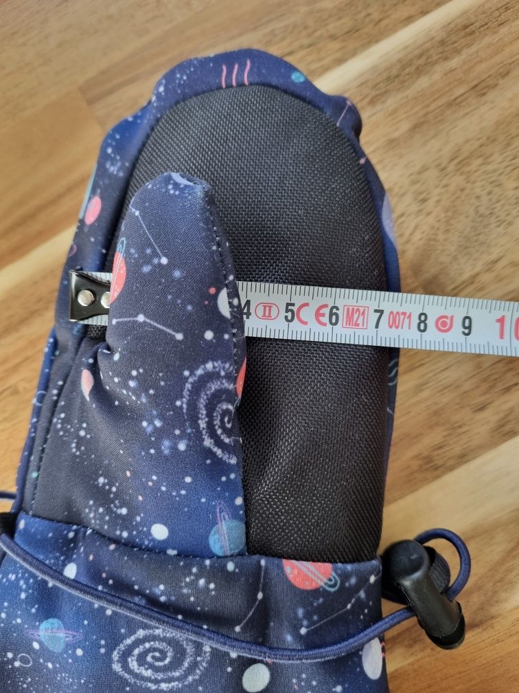 [Mabibi] zimowe rękawiczki softshell + wełna r. 2-5 lat (średniak)