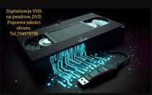 Digitalizacja kaset VHS, VHS-C, MiniDv, Video 8, MC, na pendrive, DVD.