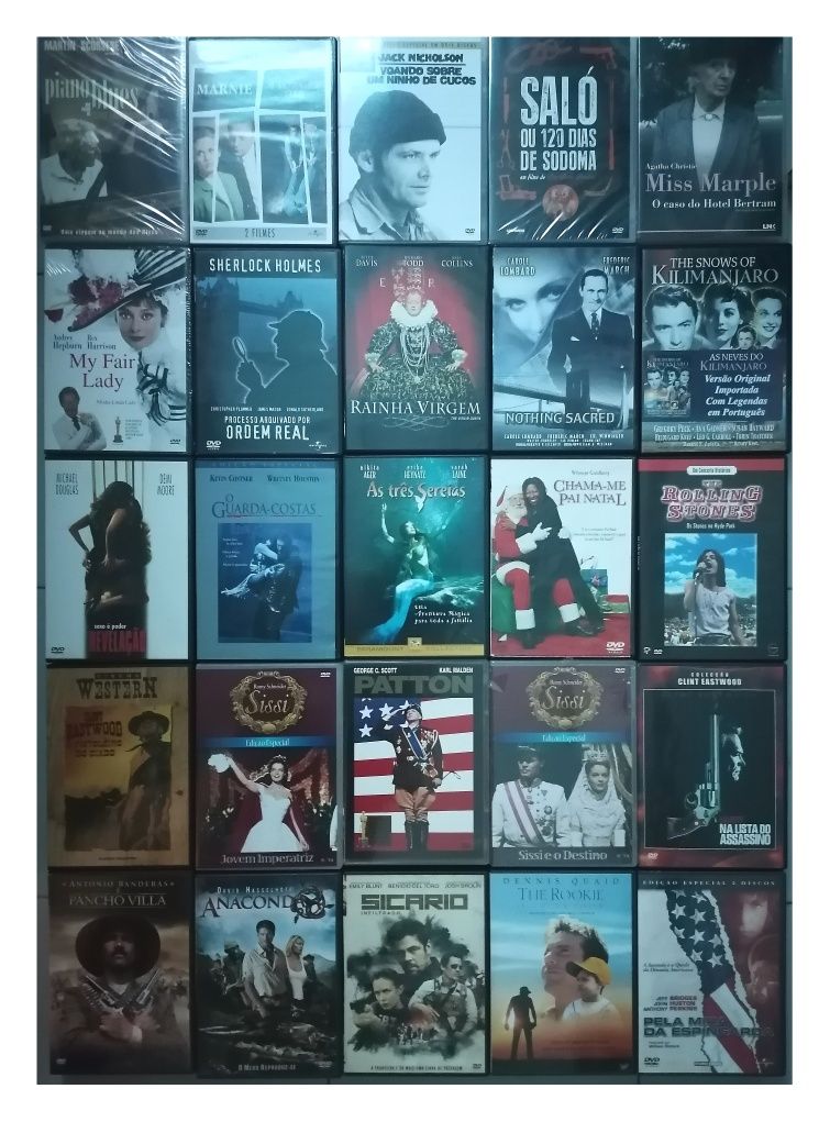 Lote 220 DVD's artes marciais / ação / comédia / western (Lote 2)