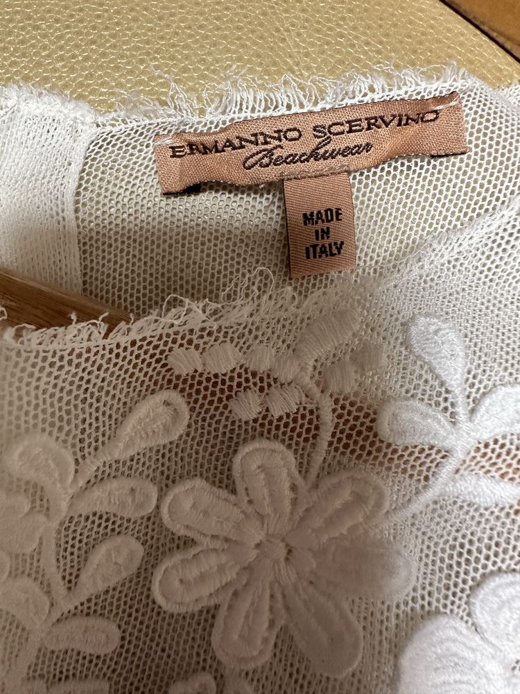 Льняная блуза Ermanno Scervino с вышивкой, оригинал