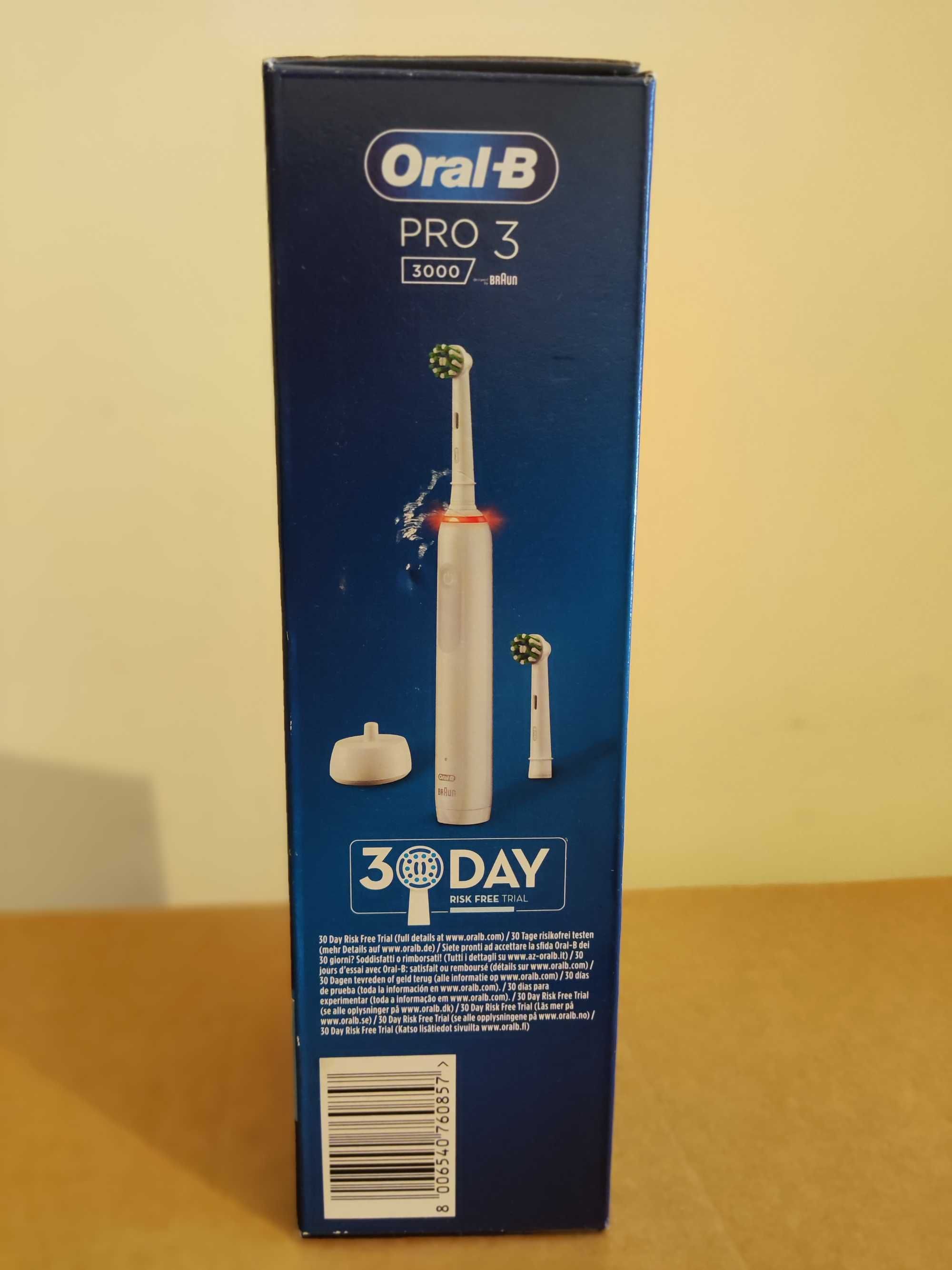 Oral B Pro 3 - Escova de Dentes Elétrica (NOVA, SELADA na CAIXA)