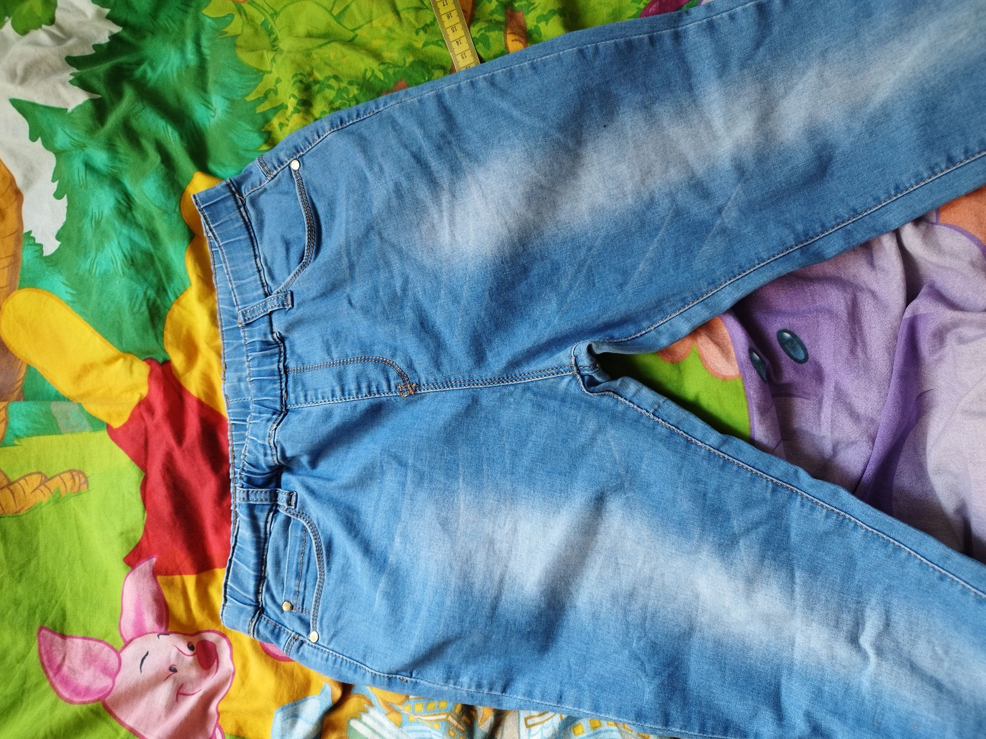 Spodnie jeansowe rurki XL w gumkę