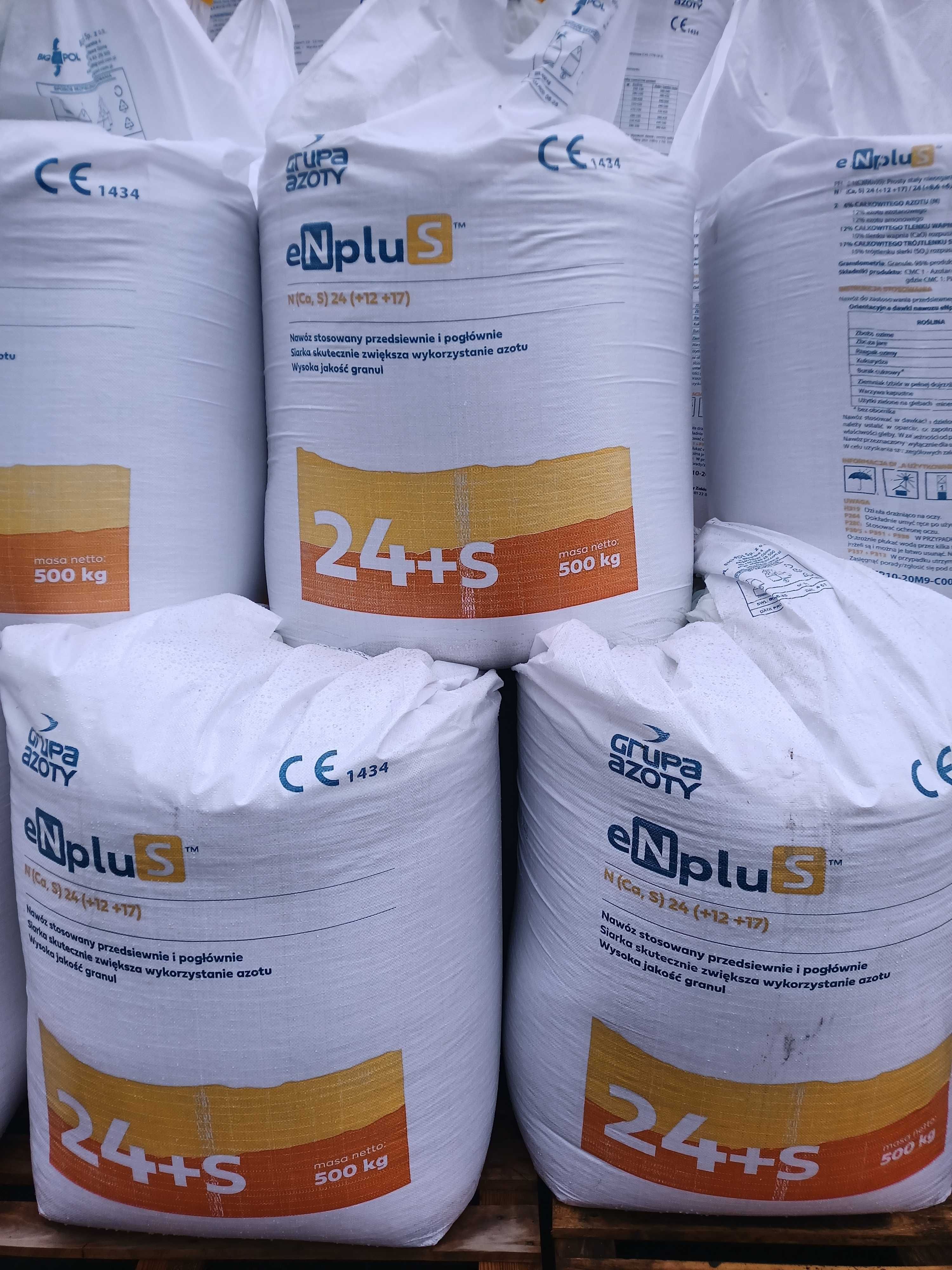 Enplus, nawóz azotowy z siarką, saletrosan, neplus 24N bigbag