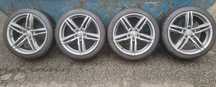 Komplet 4x alufelgi wheelworld 5x112 ET45 opony zimowe 235/40 R18