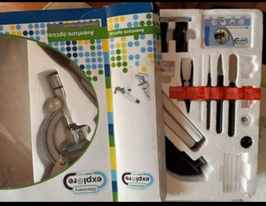 Discovery aventura optica         ( telescópio + microscópio) novo