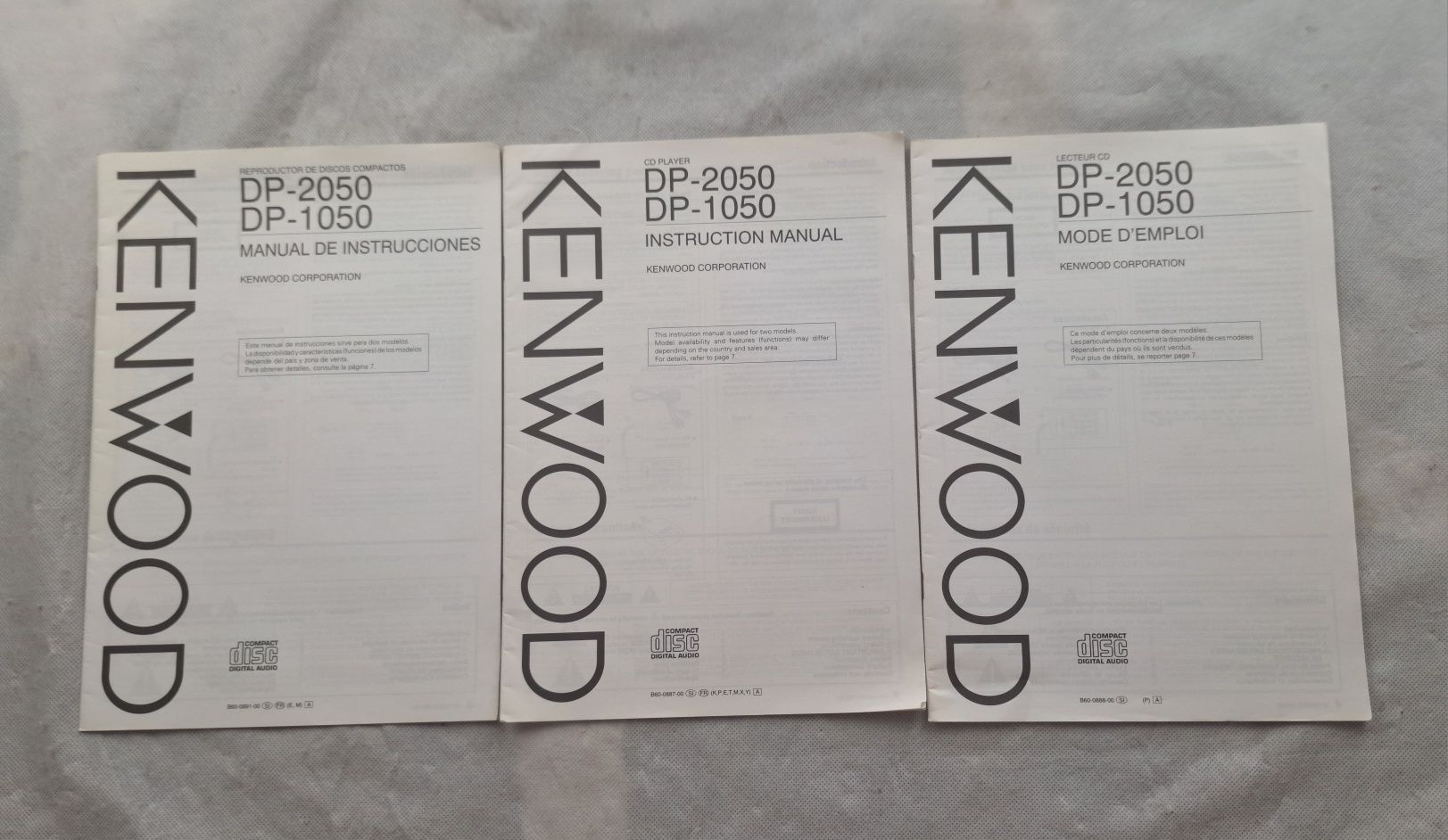 Instrukcje odtwarzacz CD Kenwood DP-1050 DP-2050