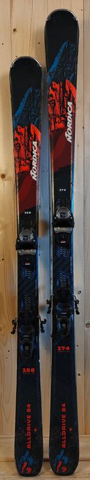 Narty 2 X  Nordica Alldrive 84 (530 zł/ 100€ netto para), pakiet nart