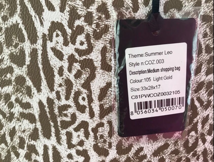 Mala elegante Roberto Cavalli. Nova com etiquetas