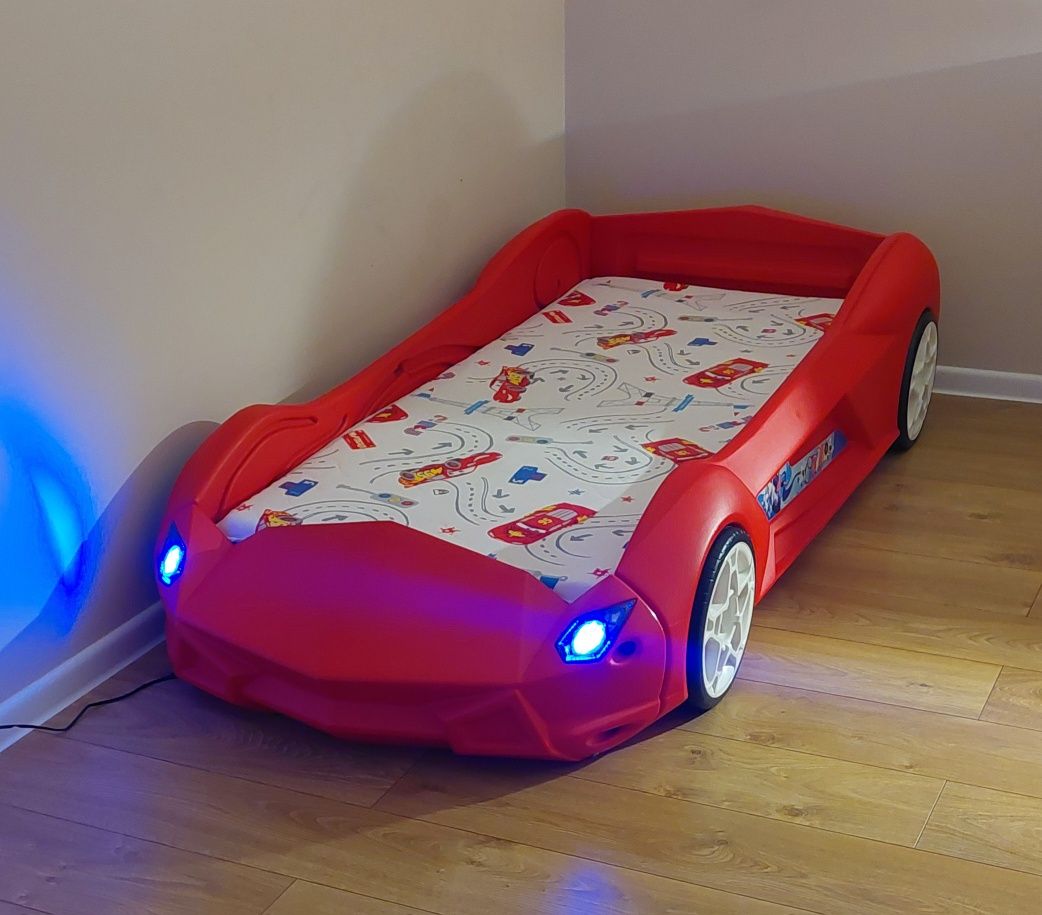 Łóżko samochód Lamborghini wraz z materacem 160x70