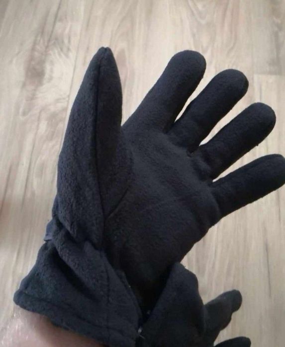 Rękawiczki polarowe ocieplane zimowe męskie ciepłe