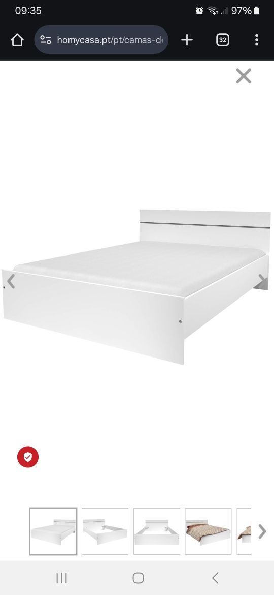Cama casal Coda 140x190