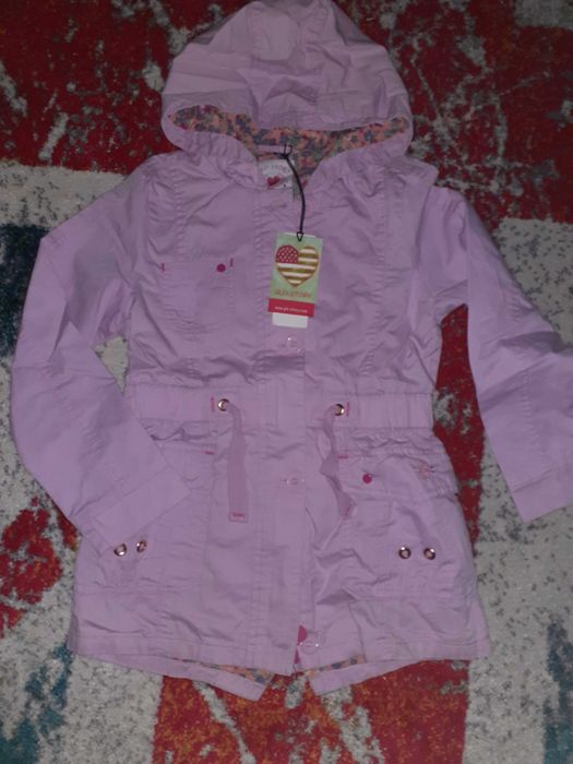Плащ-ветровка на девочку р.128