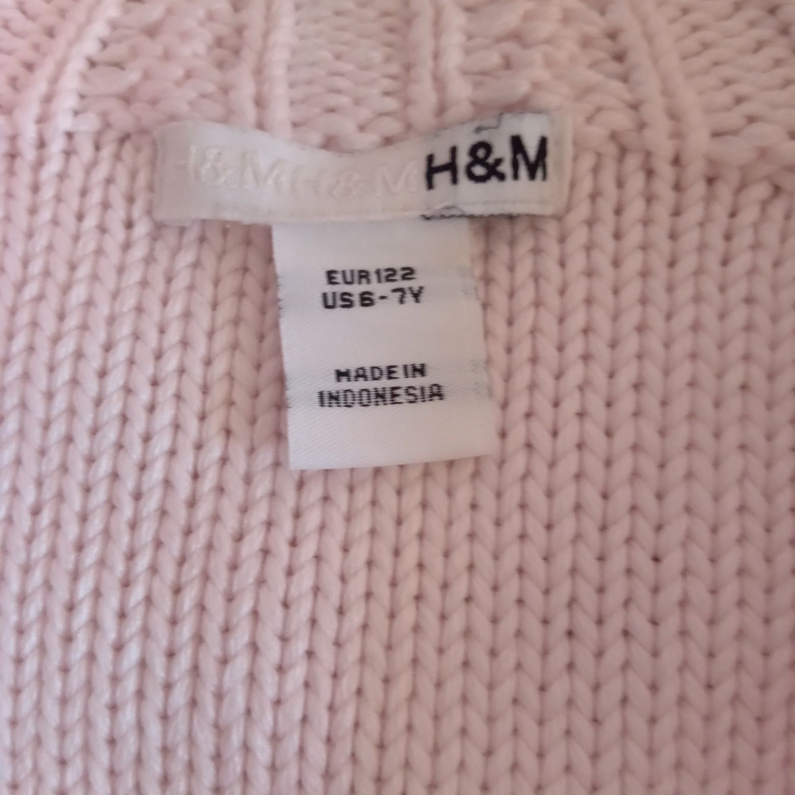 SWETEREK jasnoróżowy H&M
