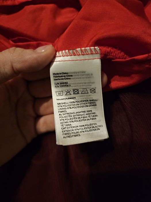 Sukienka dziewczęca 122 czerwona H&M