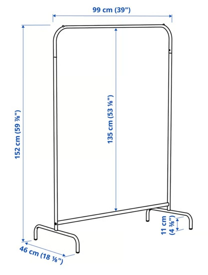 Ikea Mulig Stojak wieszak na Ubrania
