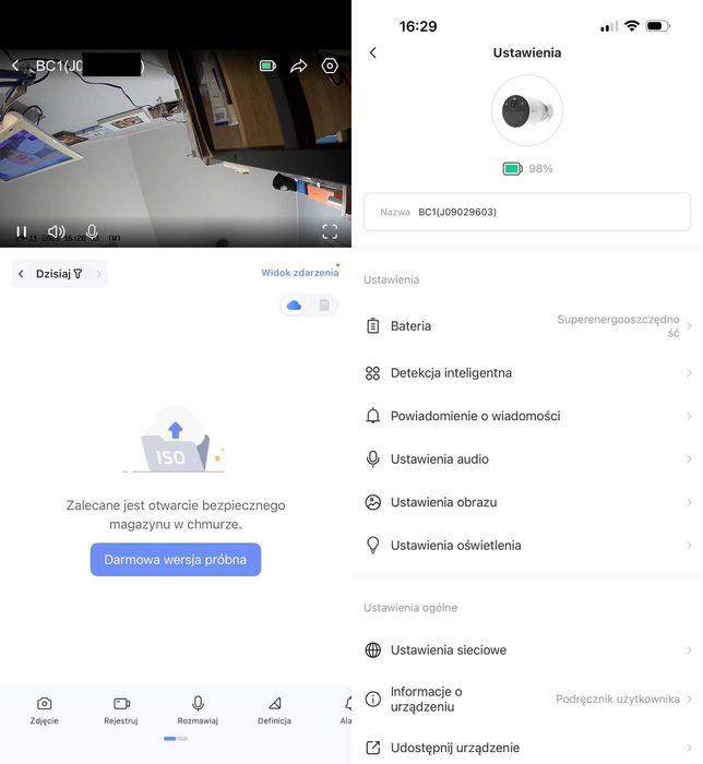 Ezviz BC1 zestaw 2x kamera bateryjna plus stacja wifi aplikacja