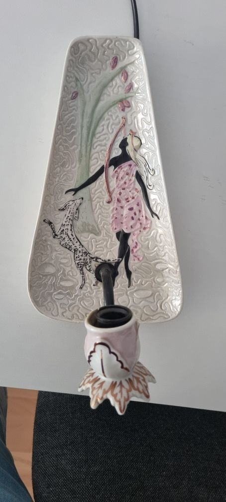 Kinkiet ceramiczny vinted lata 60- te