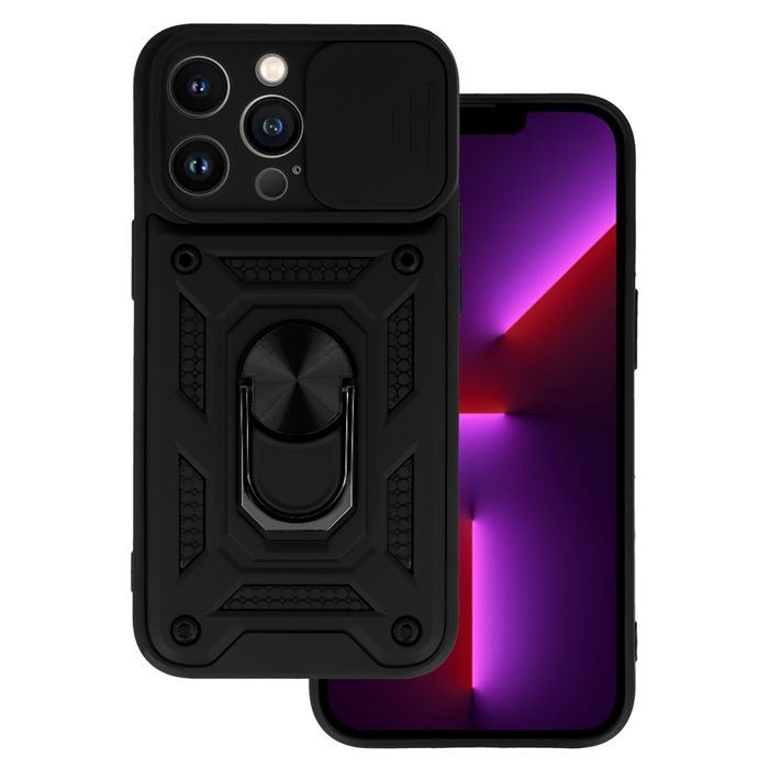 Slide Camera Armor Case Do Iphone 13 Pro Czarny