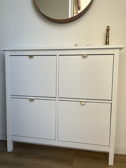 Sapateira branca Hemnes
