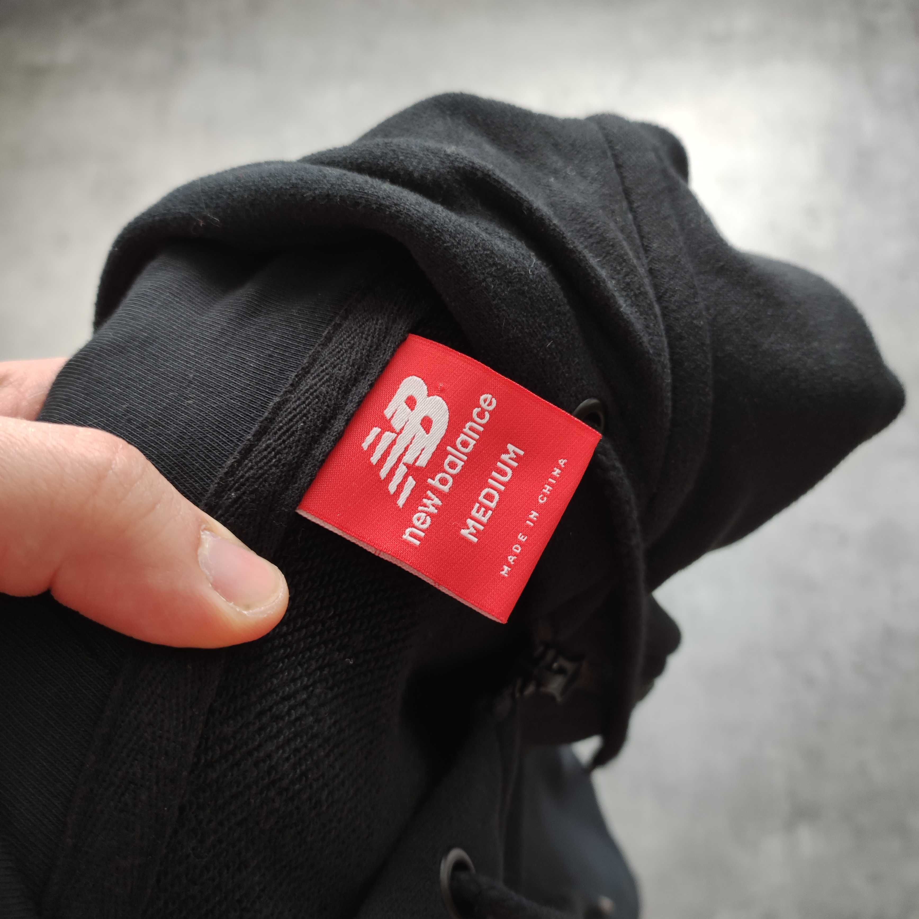 MĘSKA Bluza PREMIUM Bawełna z Kapturem Rozpinana Hoodie NewBalance NB