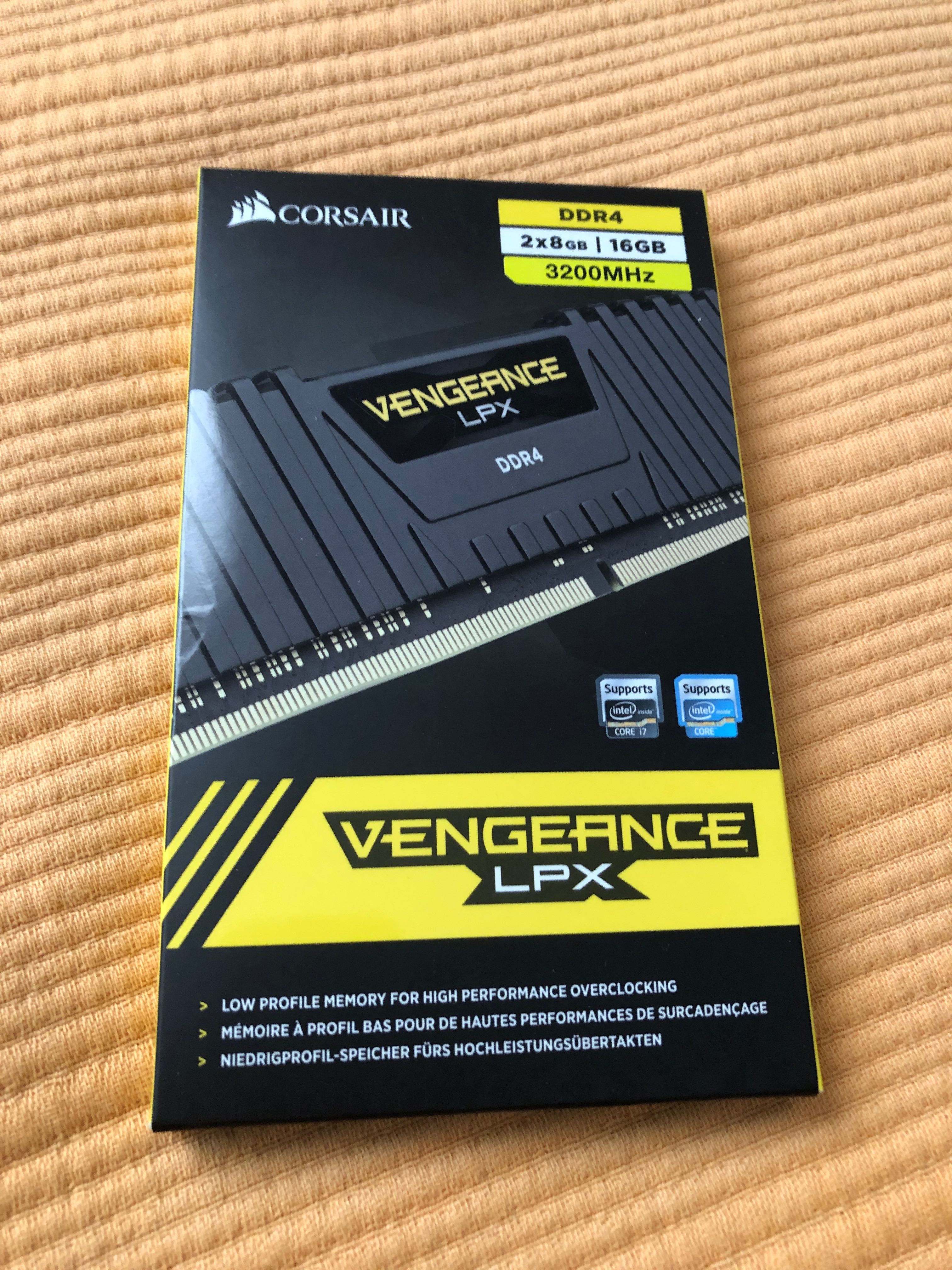 Memoria 8 gb ddr4 pc3200 c16 corsair 1x8gb vengeance lpx