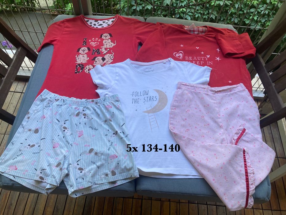 5-elementowy zestaw piżam 134-140 Cornette Primark Pepperts