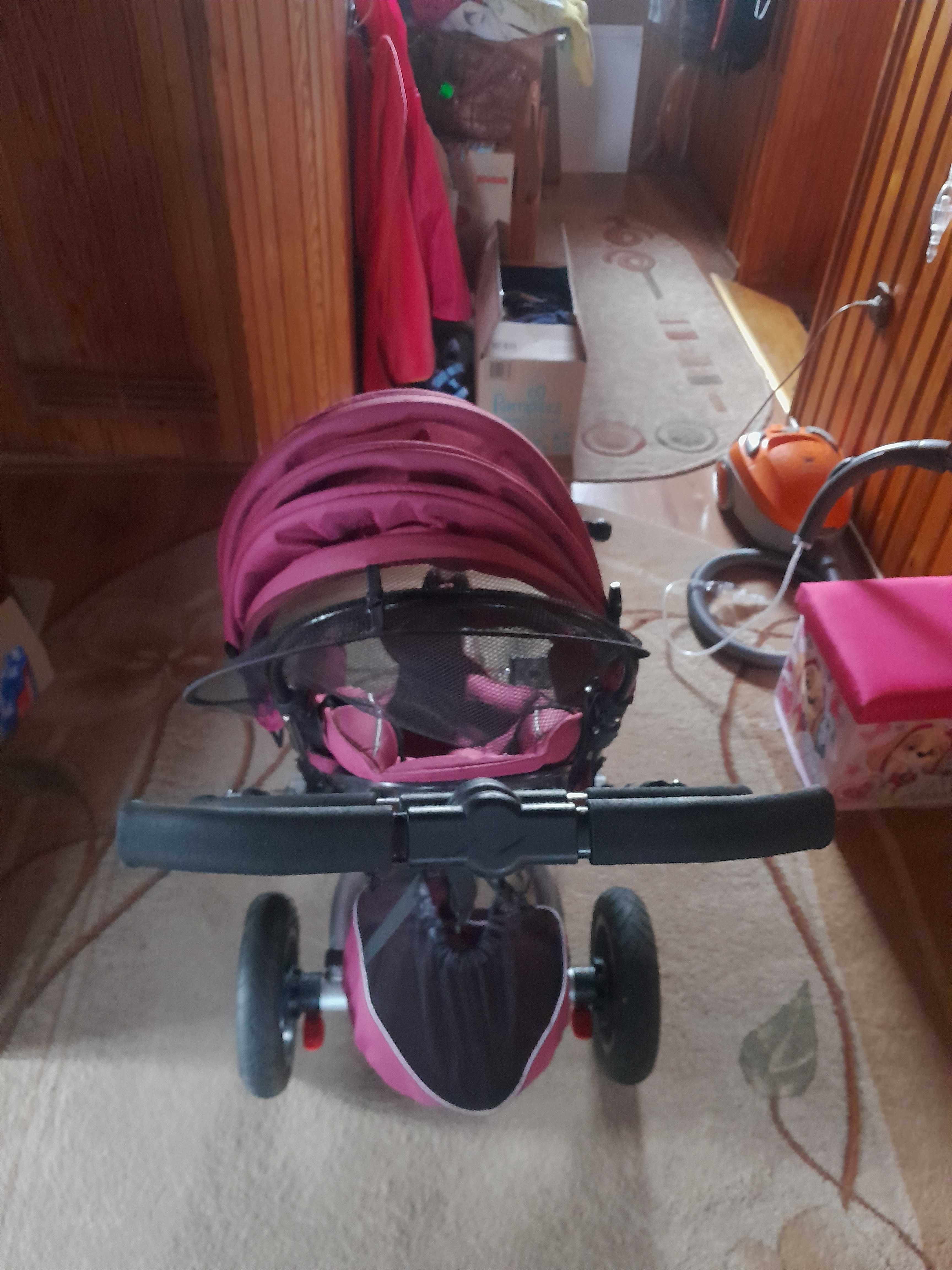 Wózek z rowerkiem spacerówka z rowerkiem