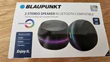 Colunas Blaupunkt 2 Stereo Speaker Bluetooth compatible com led