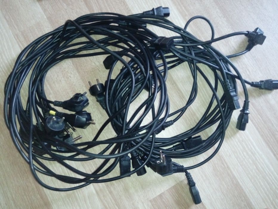 Сетевой шнур/кабель питания для компьютера/монитора/бытовой тех-0,75mm