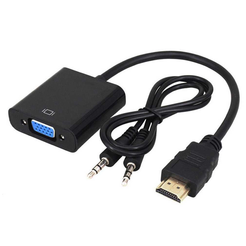 Переходник, адаптер HDMI -> VGA с аудио выводом или DVI -> VGA