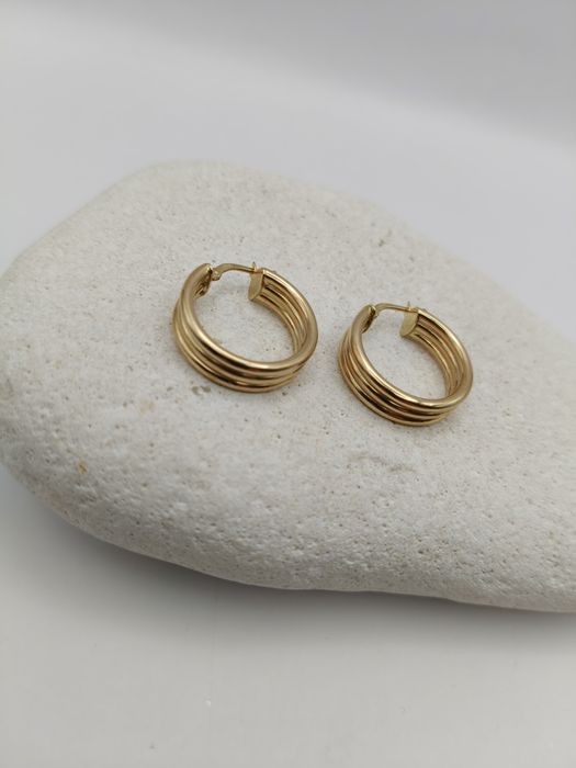 Złote Kolczyki Koła Pr.585 Nowe Zapraszamy