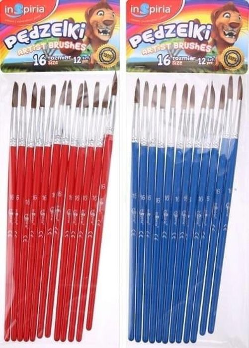 Pędzelki 16/12szt InSpiria blister,100x294 mm