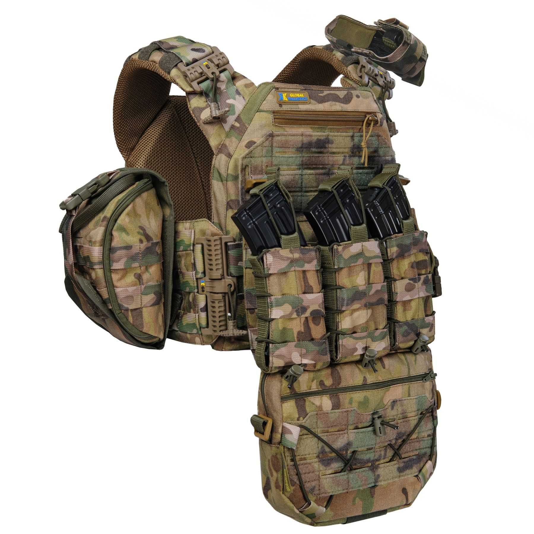 Плитоноска великого розміру Warmor gen.3 XL+ Max Мультикам. Швидкоскид