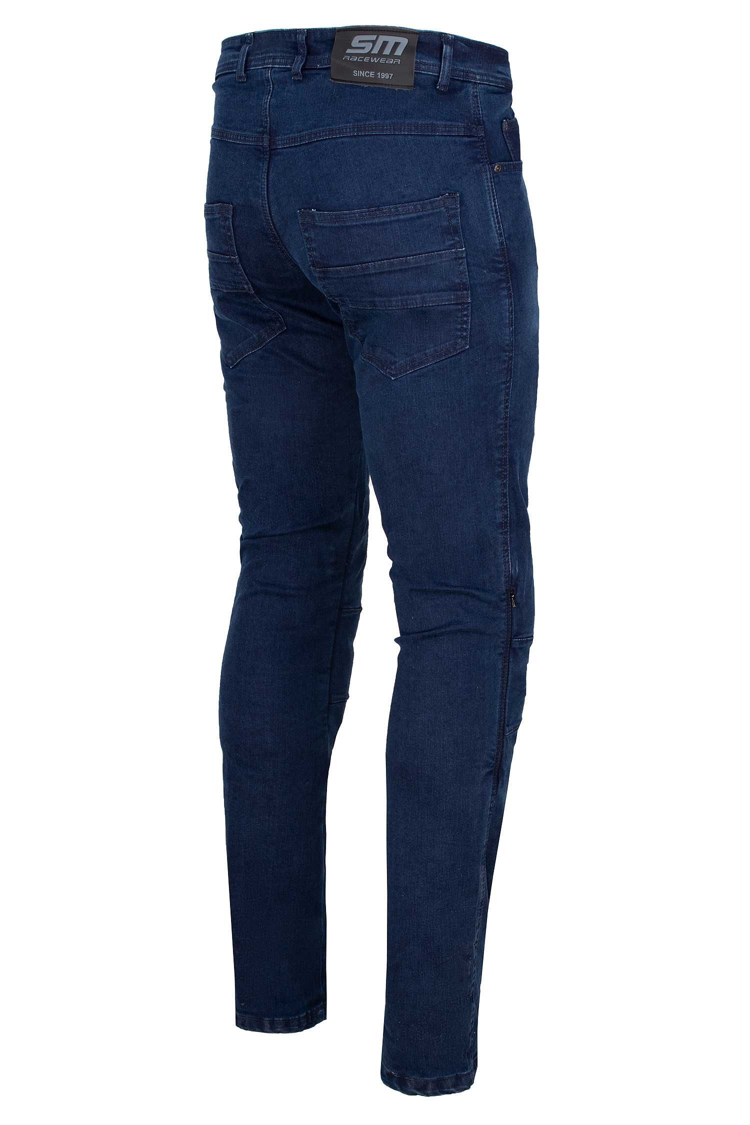 SM race wear Jeansy motocyklowe model URBAN BLUE