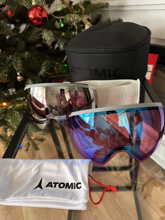 NOWE Gogle narciarskie ATOMIC REDSTER HD light grey 2024