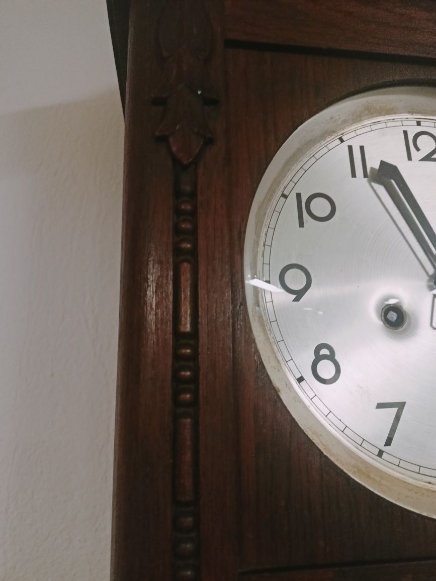 Stary zegar wiszący lata 20-30 .