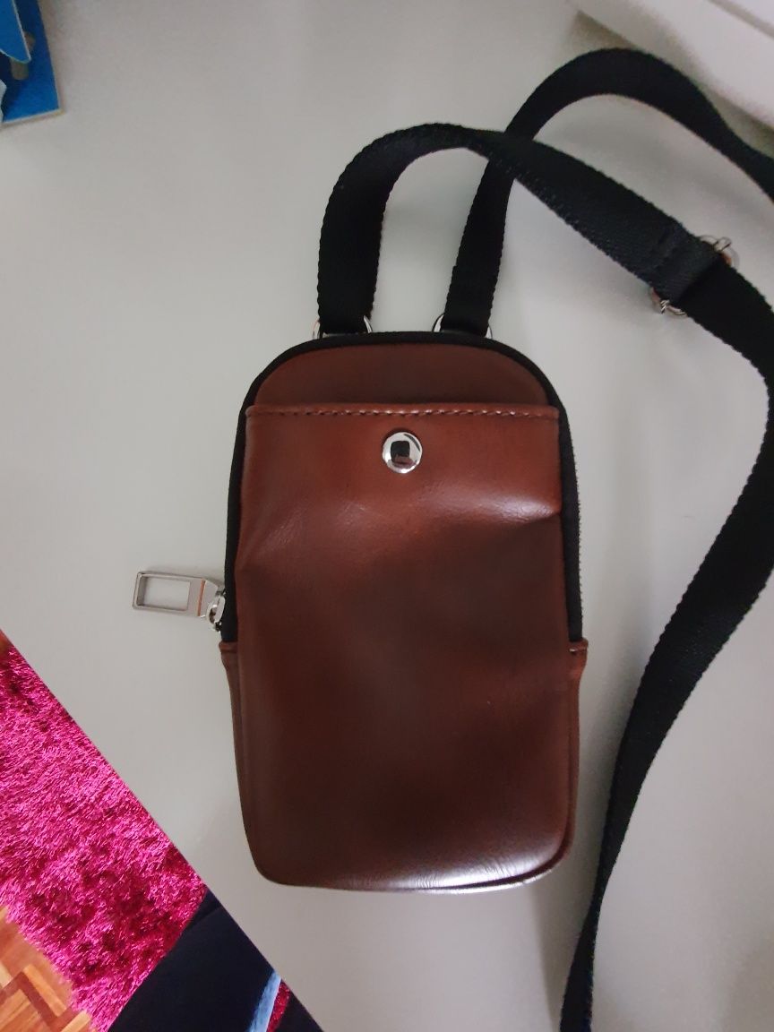 Bolsa pele zara nova